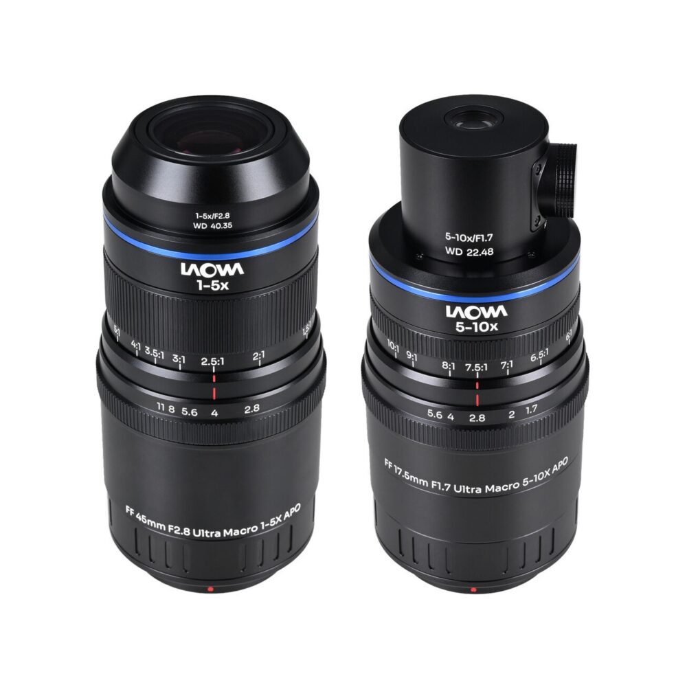 Laowa Aksen 45mm f/2.8 and 17.5mm f/1.7 Ultra Macro APO Lens Bundle with Coaxial Illumination (Micro Four Thirds)