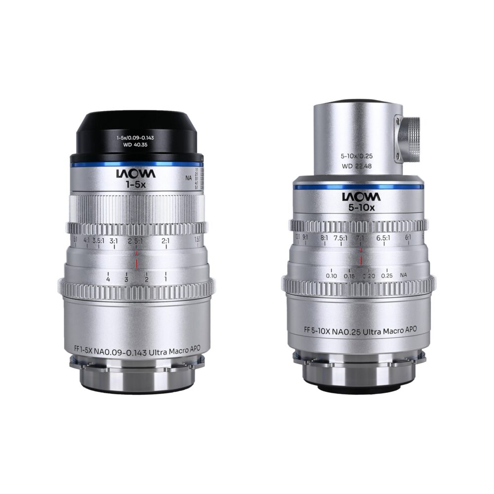 Laowa Aksen Ultra Macro APO 2-Lens Bundle with Coaxial Light Adapter (ARRI PL)