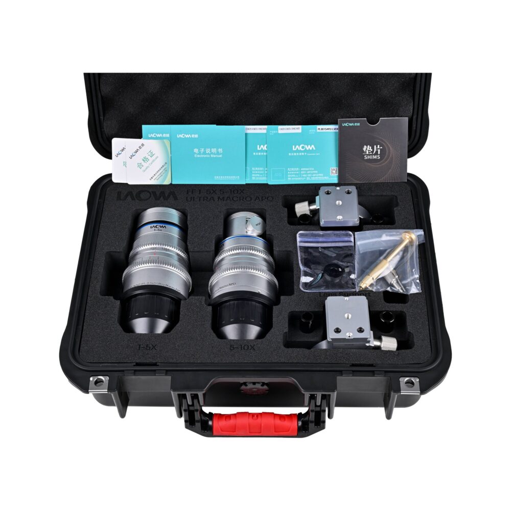 Laowa Aksen Ultra Macro APO 2-Lens Bundle with Coaxial Light Adapter (ARRI PL)