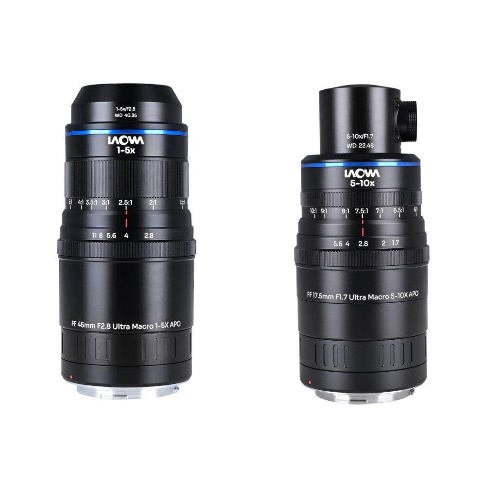 Laowa Aksen Ultra Macro APO Lenses Bundle (Coax Ill)) 45mm f/2.8 & 17.5mm f/1.7 - Canon RF