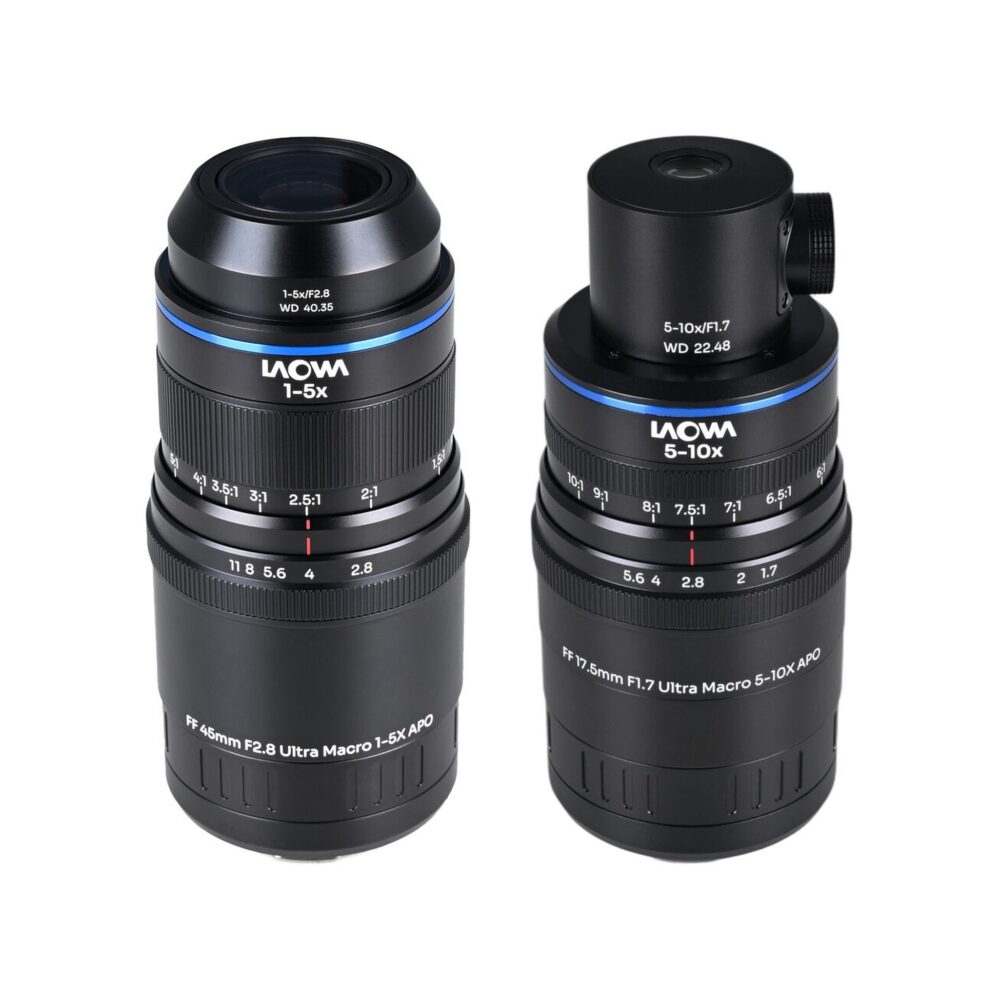 Laowa Aksen Ultra Macro APO Lenses Bundle (Coax Ill)) 45mm f/2.8 & 17.5mm f/1.7 - L Mount