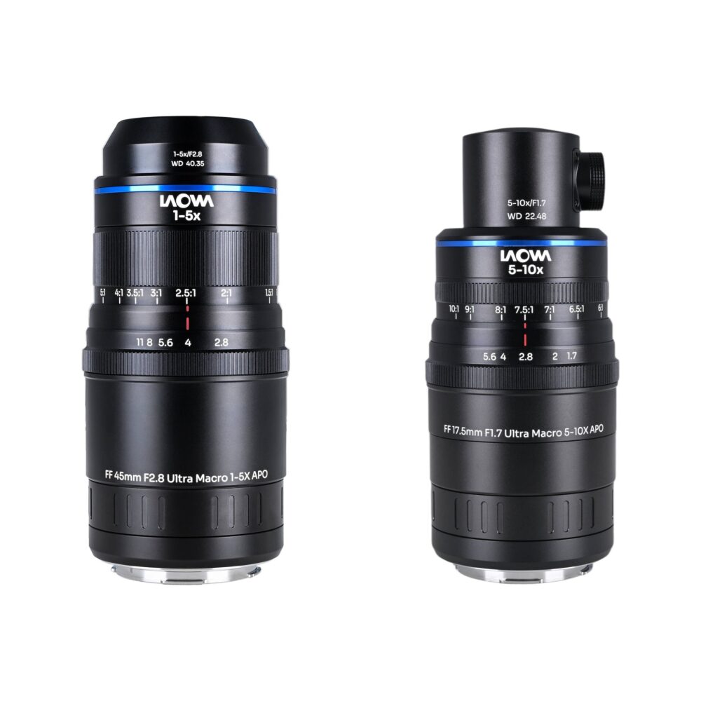 Laowa Aksen Ultra Macro APO Lenses Bundle (Coax Ill)) 45mm f/2.8 & 17.5mm f/1.7 - L Mount