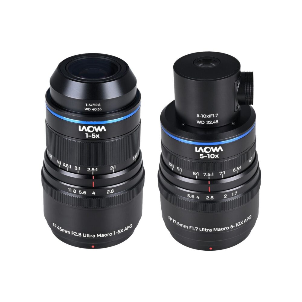 Laowa Aksen Ultra Macro APO Lenses Bundle (Coax Ill)) 45mm f/2.8 & 17.5mm f/1.7 - Nikon F