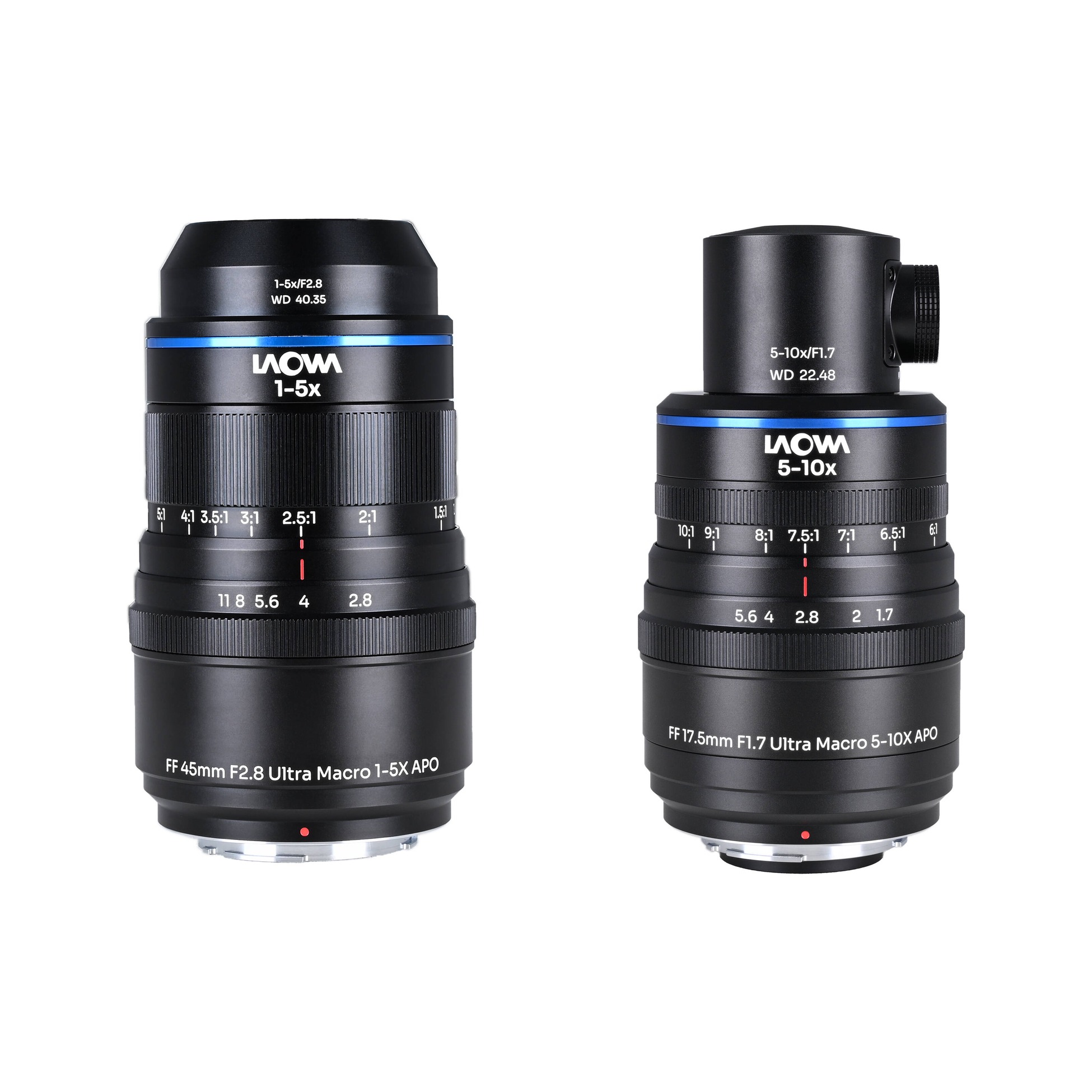 Laowa Aksen Ultra Macro APO Lenses Bundle (Coax Ill)) 45mm f/2.8 & 17.5mm f/1.7 - Nikon F