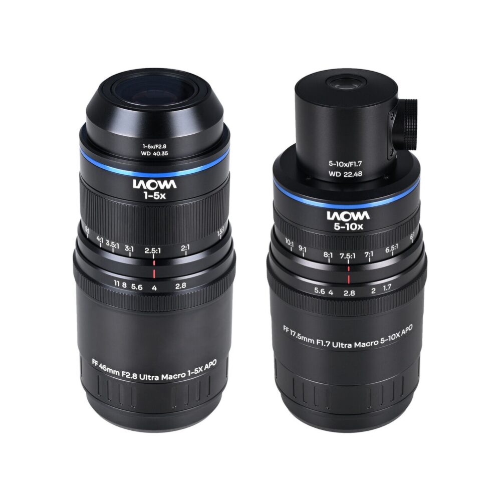Laowa Aksen Ultra Macro APO Lenses Bundle (Coax Ill)) 45mm f/2.8 & 17.5mm f/1.7 - Sony E
