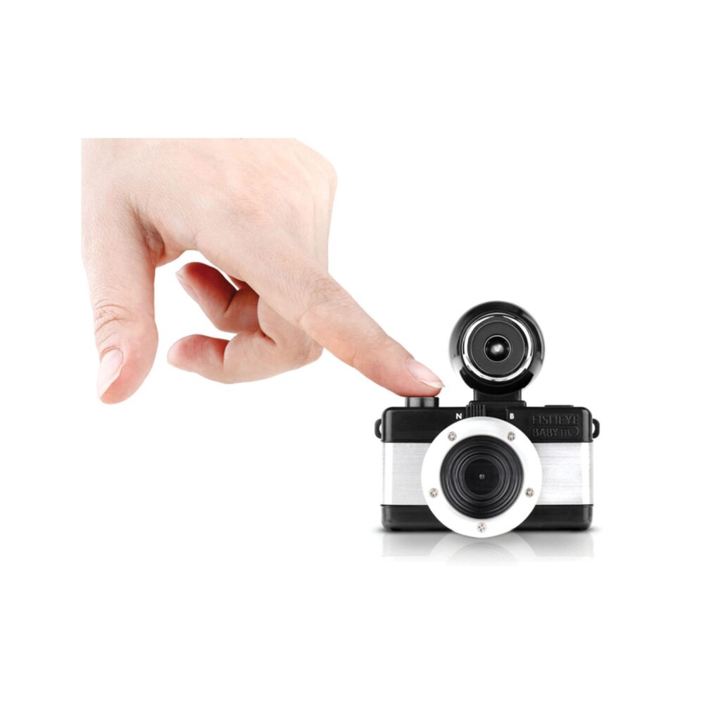 Lomography Fisheye Baby 110 Film Camera - Metal Black