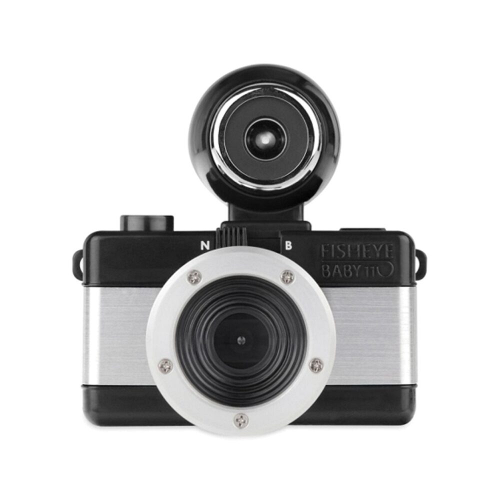 Lomography Fisheye Baby 110 Film Camera - Metal Black