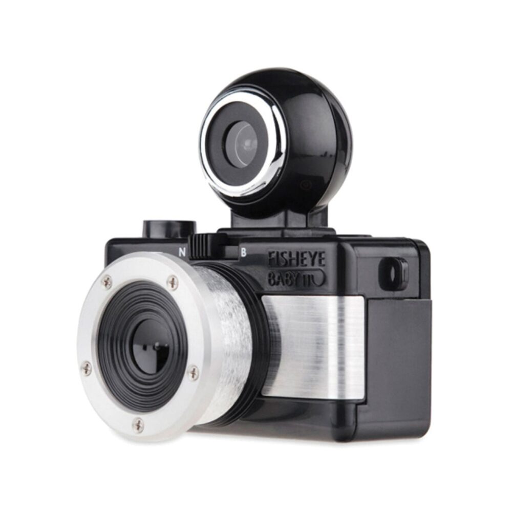 Lomography Fisheye Baby 110 Film Camera - Metal Black