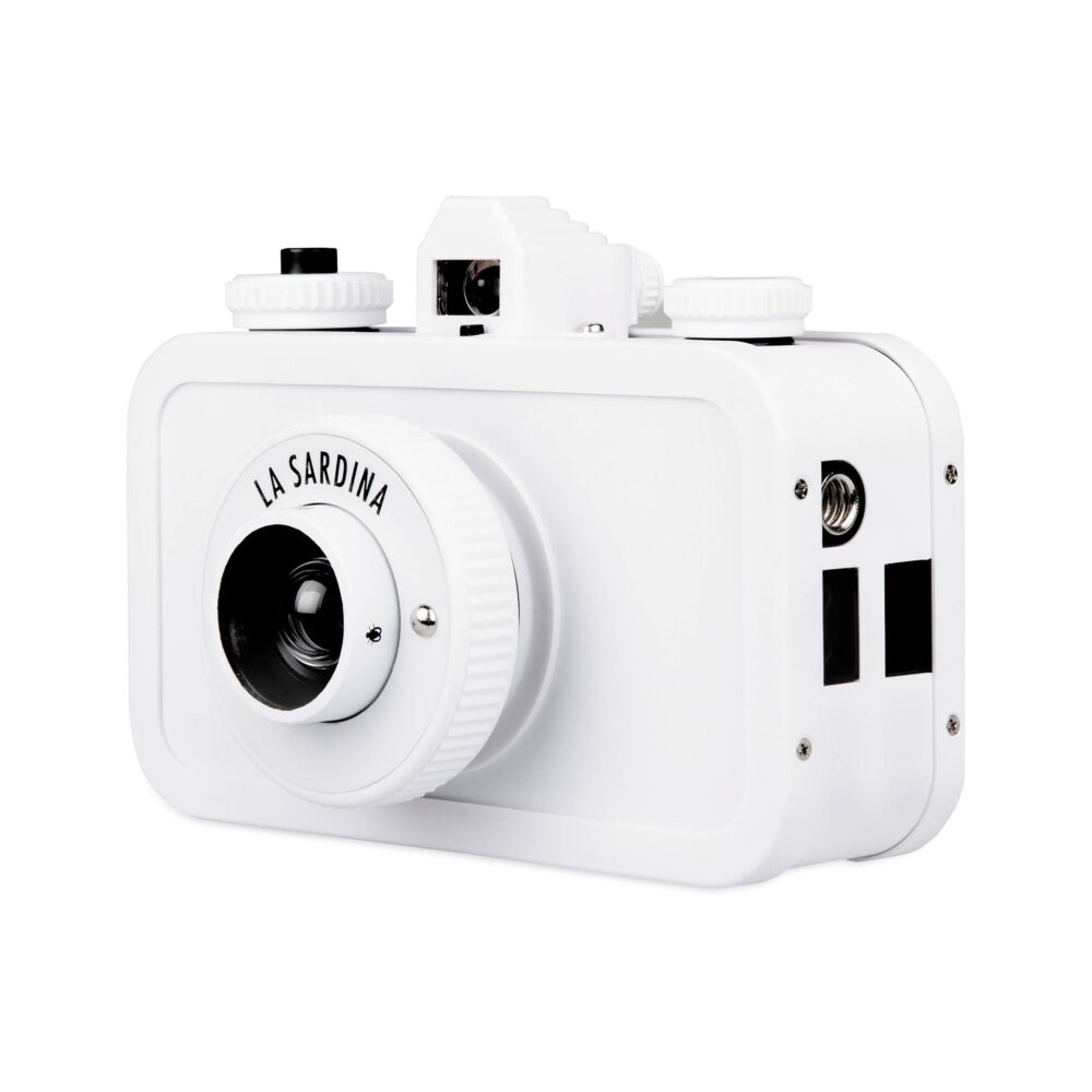 Lomography La Sardina DIY White Edition Camera with Flash + FREE Sardina Dress