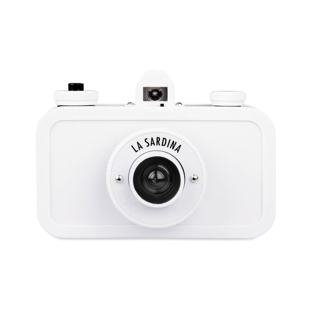 Lomography La Sardina DIY White Edition Camera with Flash + FREE Sardina Dress