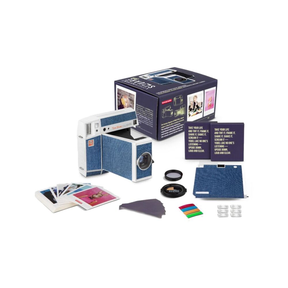 Lomography Lomo’Instant Square Glass Camera & Accessories – The Blues Edition