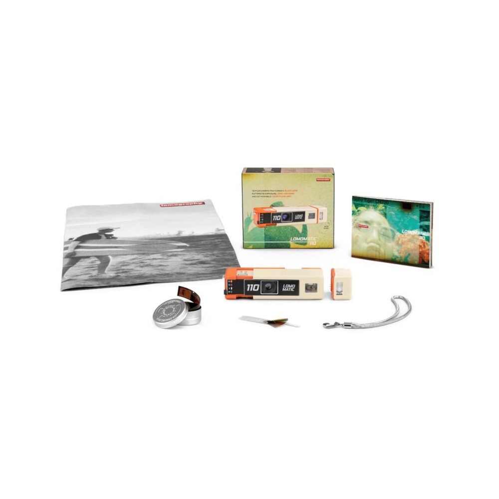 Lomography Lomomatic 110 Camera & Flash - Golden Gate Edition