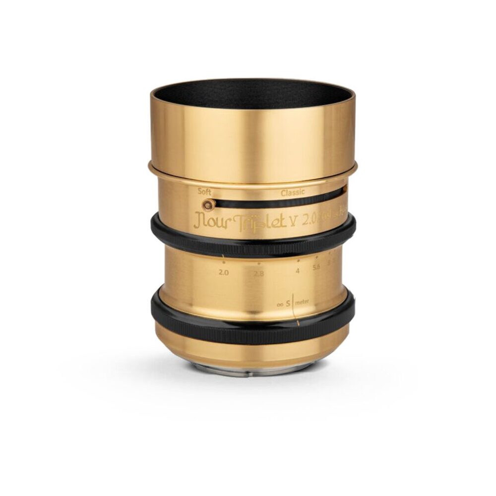 Lomography Nour Triplet V 2.0/64 Bokeh Control Art Lens (Canon RF Mount, Brass)