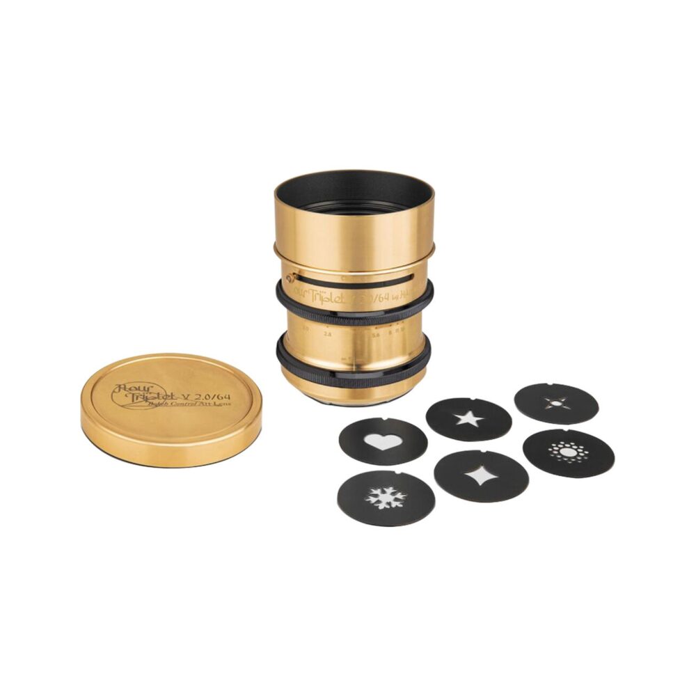 Lomography Nour Triplet V 2.0/64 Bokeh Control Art Lens (Nikon Z Mount, Brass)