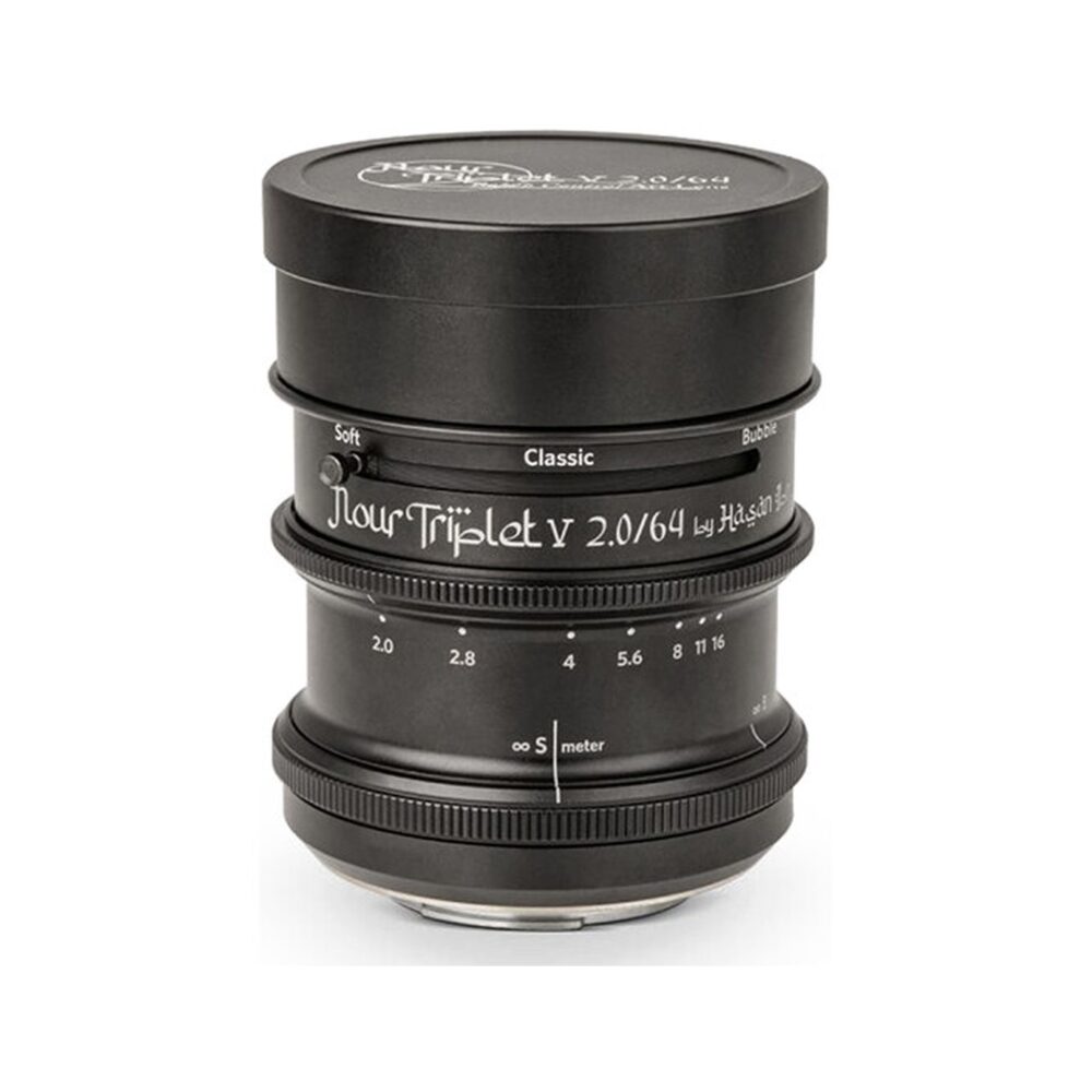 Lomography Nour Triplet V 2.0/64 Bokeh Control Art Lens for Canon RF Mount (Aluminum Black)