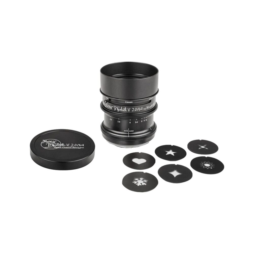 Lomography Nour Triplet V 2.0/64 Bokeh Control Art Lens for Canon RF Mount (Aluminum Black)