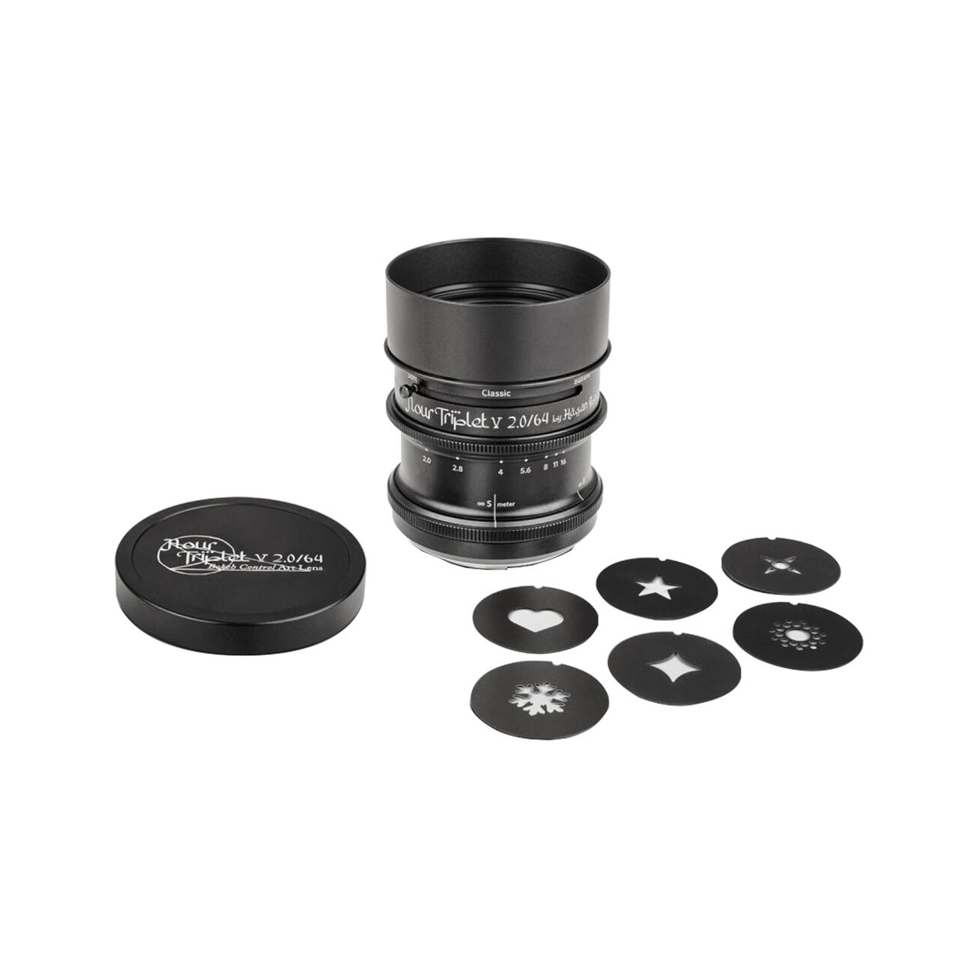 Lomography Nour Triplet V 2.0/64 Bokeh Control Art Lens for Canon RF Mount (Aluminum Black)