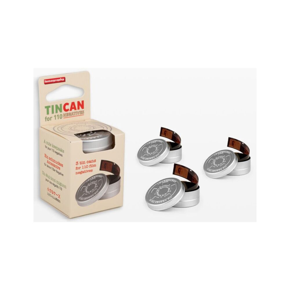 Lomography Tin Can for 110 Film Negatives, Three-Pack