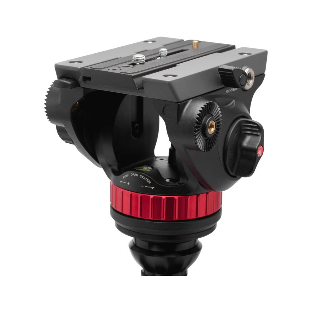 Manfrotto 502 Head & 055 CF 4-Section Carbon Fiber Video Tripod Kit