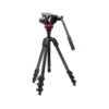 Manfrotto 502 Head & 055 CF 4-Section Carbon Fiber Video Tripod Kit