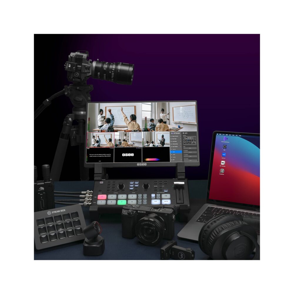 OSEE GoStream Duet SDI/HDMI/NDI|HX Live Stream Video Mixer/Switcher/Recorder