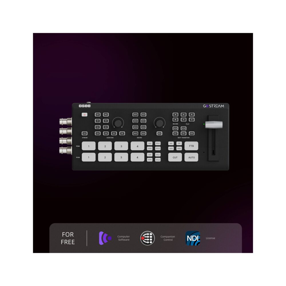 OSEE GoStream Duet SDI/HDMI/NDI|HX Live Stream Video Mixer/Switcher/Recorder
