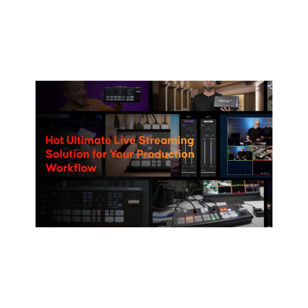 OSEE GoStream Duet SDI/HDMI/NDI Live Streaming Video Switcher/Recorder Kit