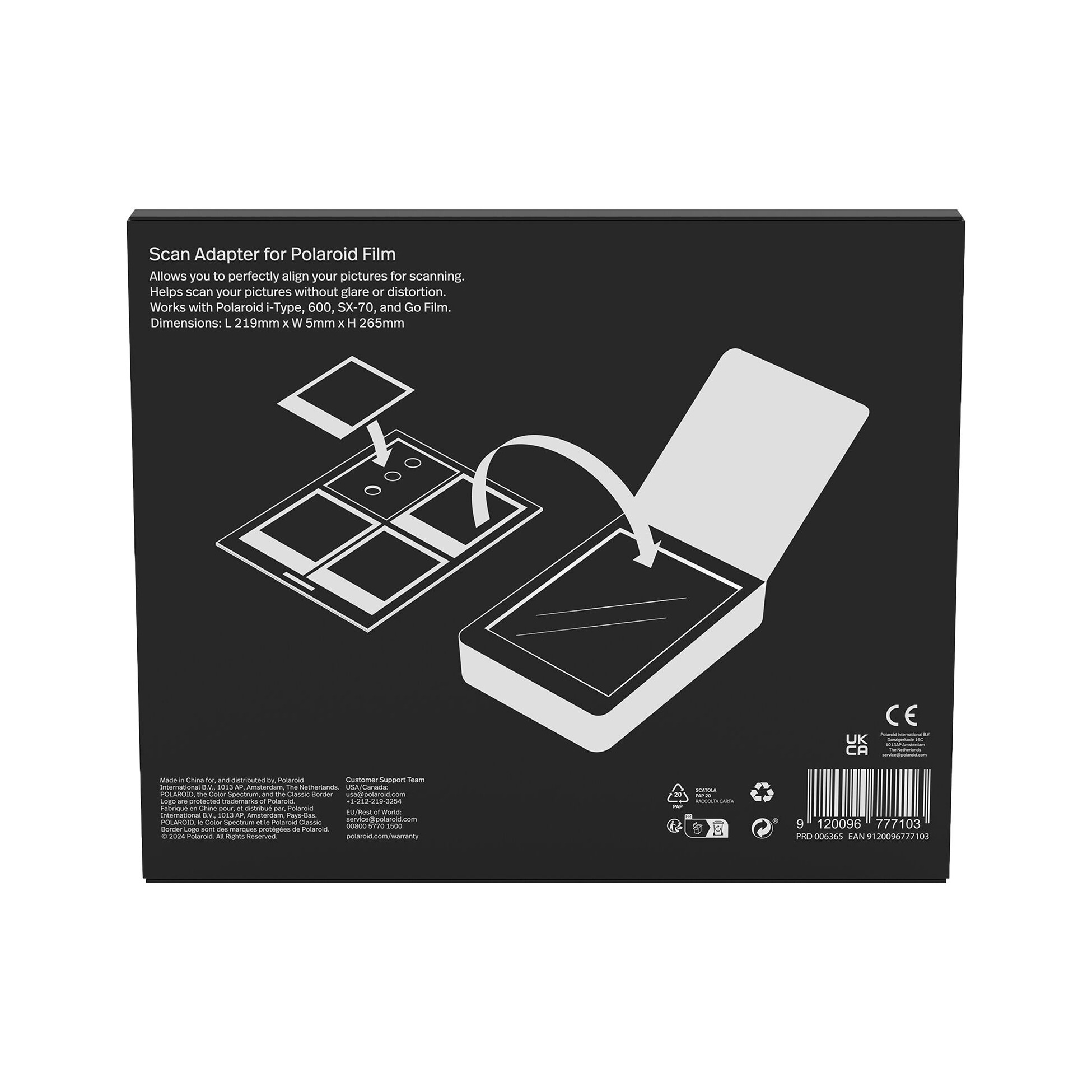 Polaroid Studio Film Scanner Adapter