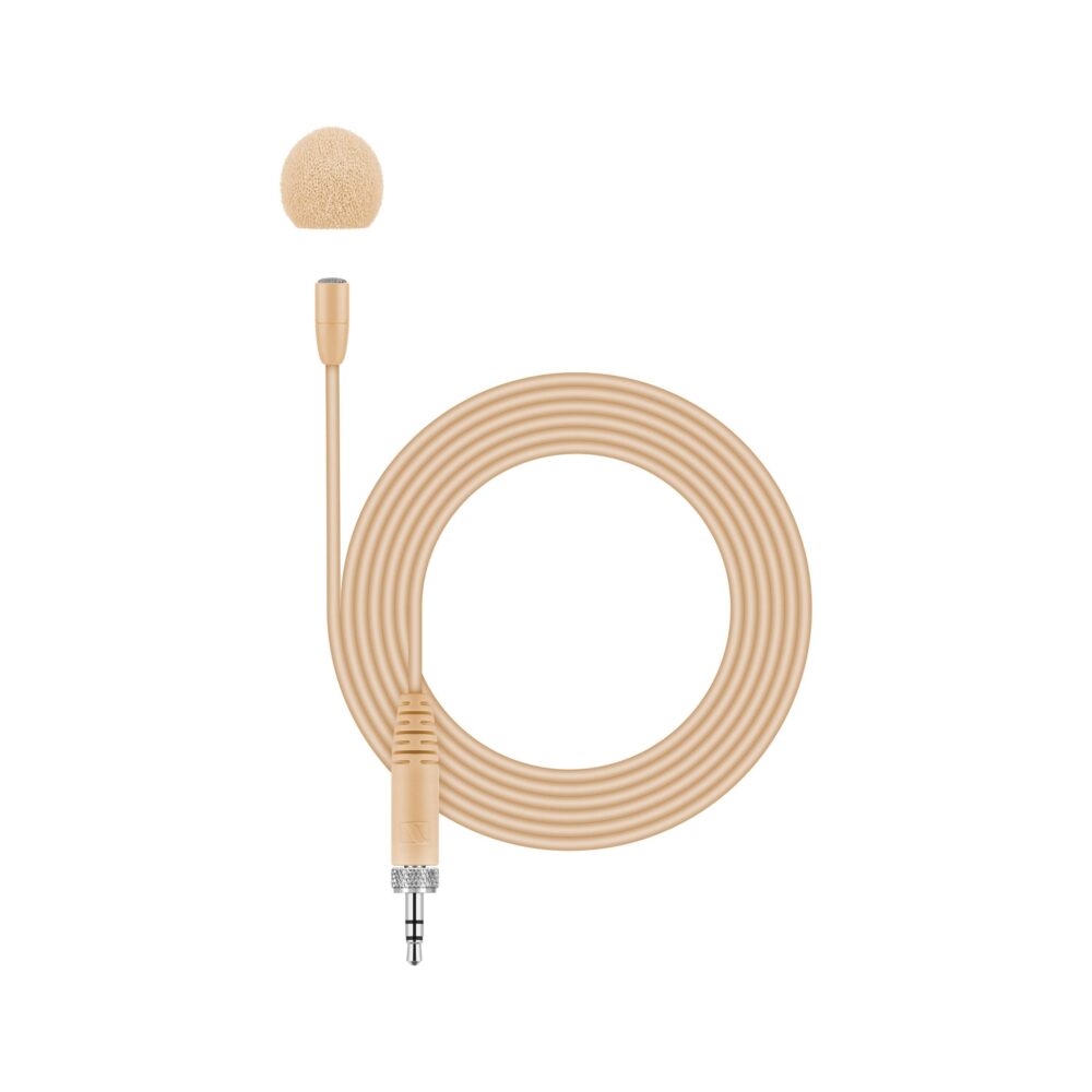 Sennheiser MKE Essential Omnidirectional Lavalier Microphone with 3.5mm Connector (Beige)