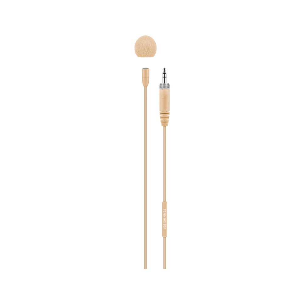 Sennheiser MKE Essential Omnidirectional Lavalier Microphone with 3.5mm Connector (Beige)