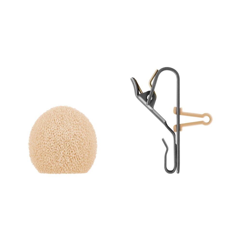 Sennheiser MKE Essential Omnidirectional Lavalier Microphone with 3.5mm Connector (Beige)