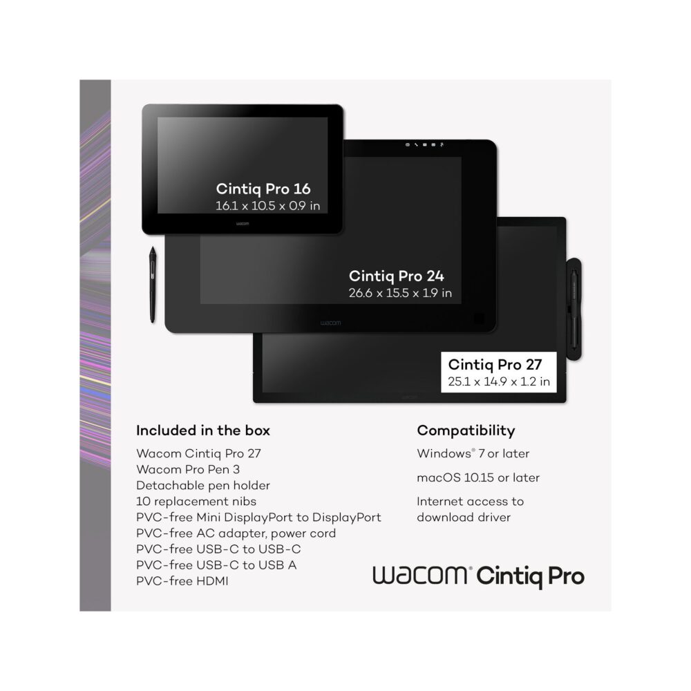Wacom Cintiq Pro 27 Creative Pen & Touch Display