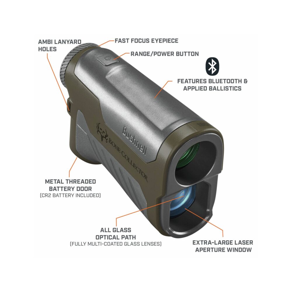 Bushnell 6x25 Bone Collector 1800 Laser Rangefinder (Black/Brown)