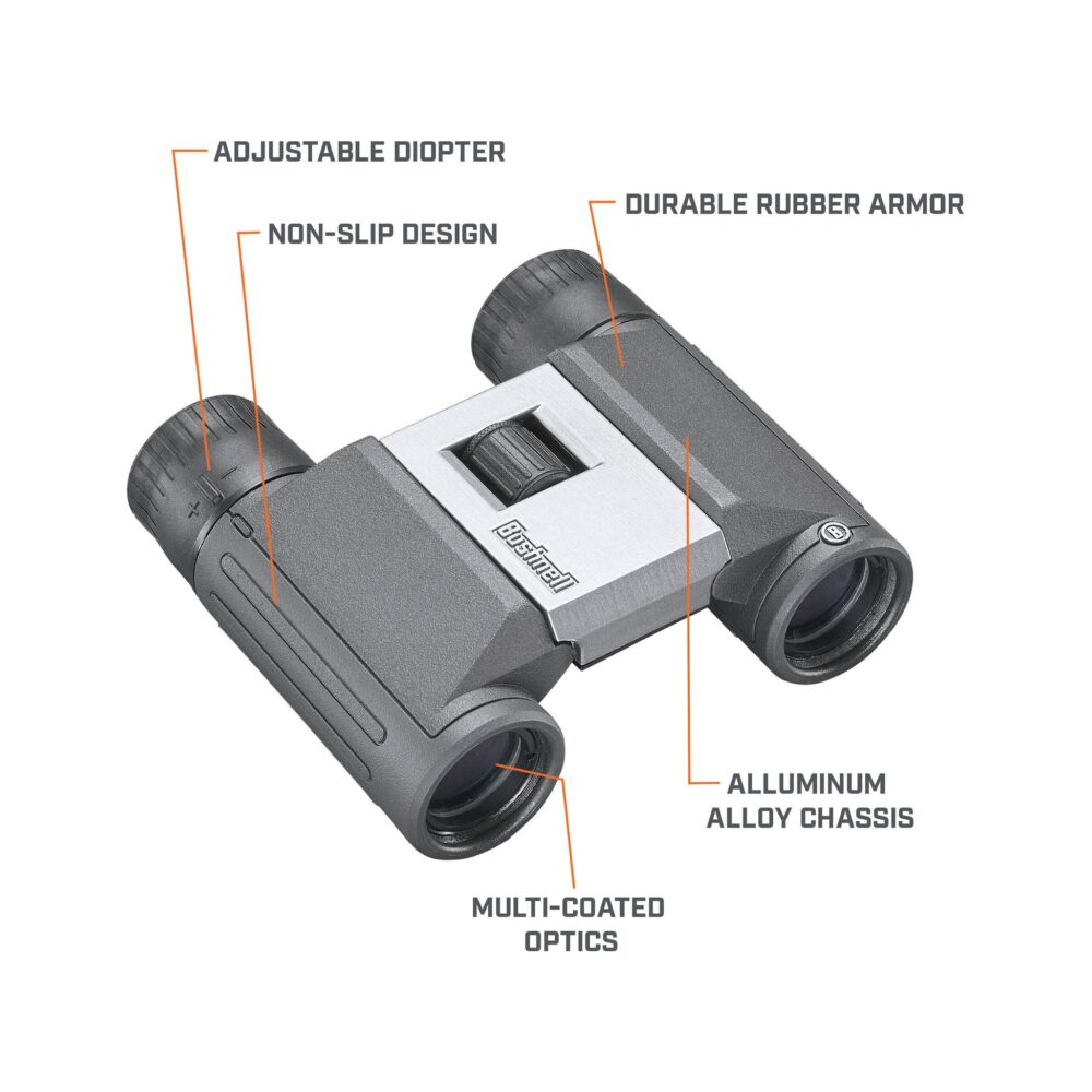 Bushnell PowerView 2.0 8x21 Aluminum MC Binoculars (Black)