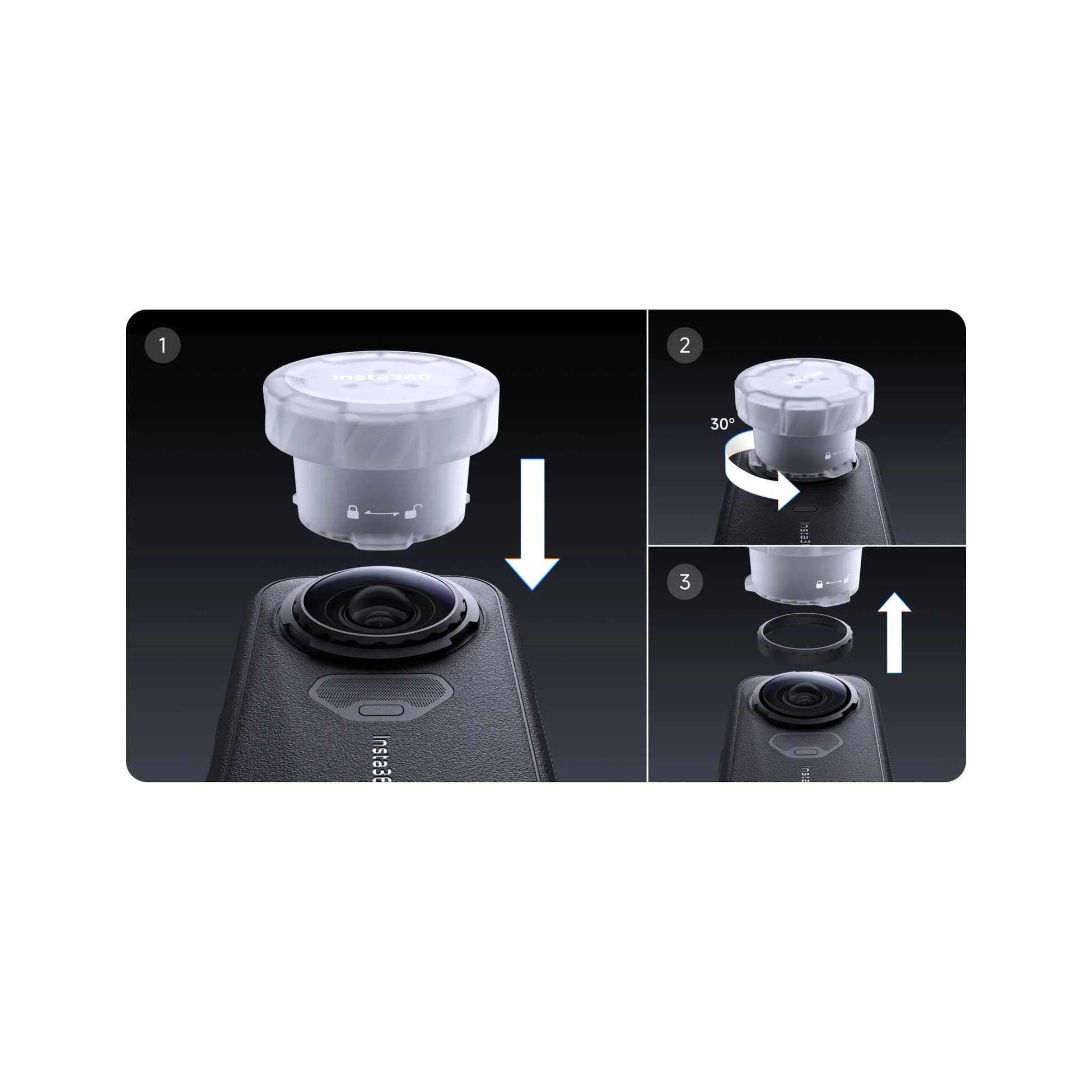 Insta360 X6 Replacement Lens Kit (Single Lens)
