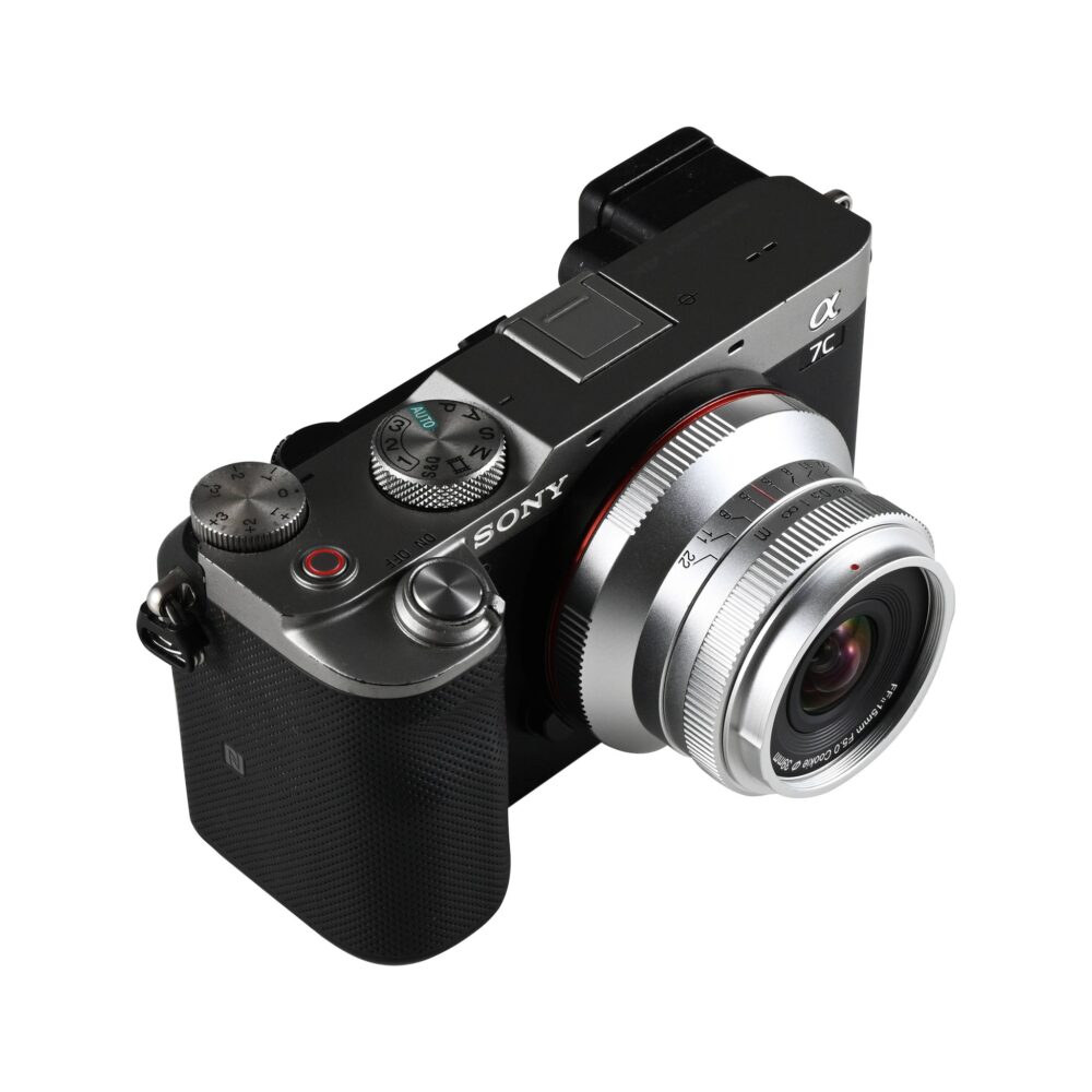 Laowa 15mm f/5 Cookie Full-Frame E-mount Lens(Silver, Auto-Aperture)