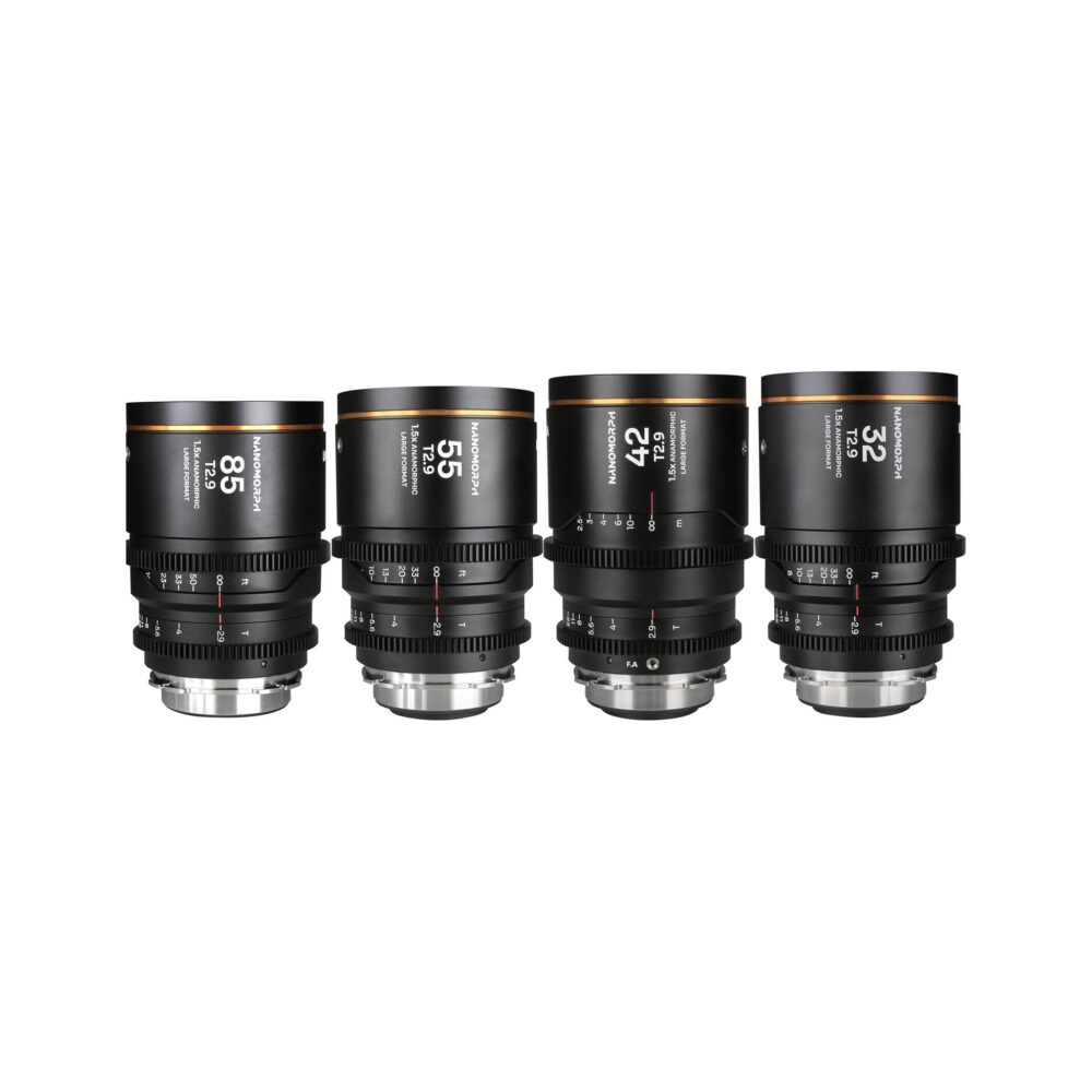 Laowa Nanomorph LF 4-LENS Bundle 32/42/55/85mm (Amber) (Lao-32425585-B-PL-A)