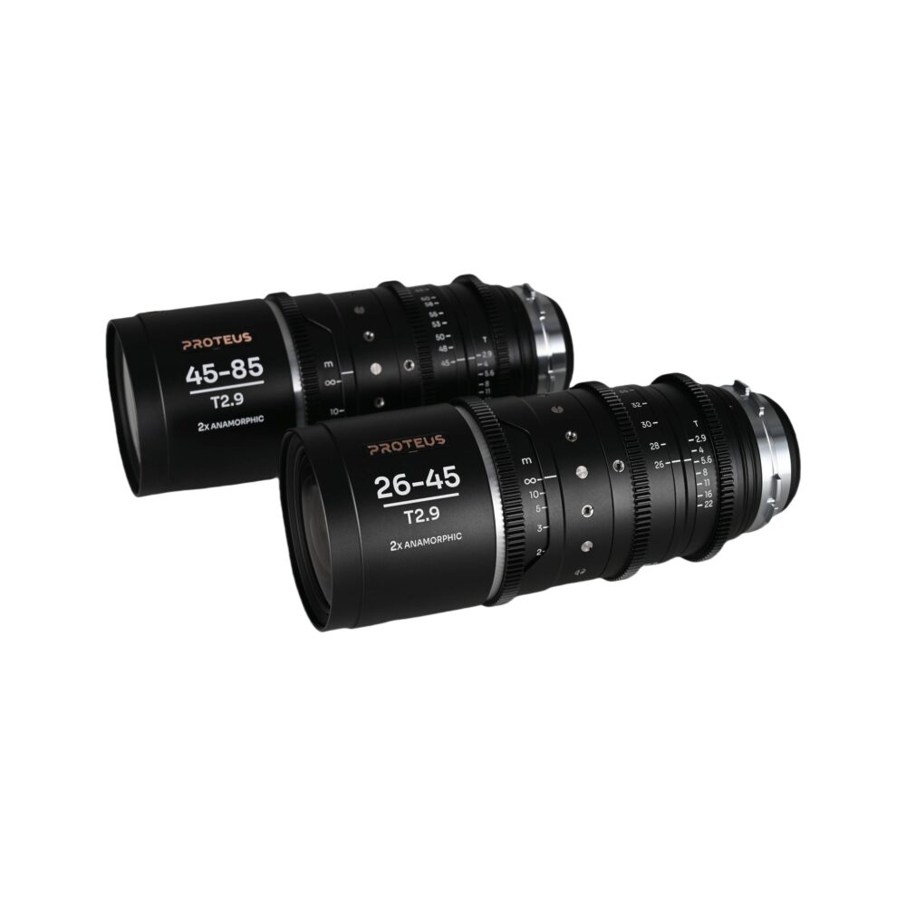 Laowa Proteus 2x S35 Anamorphic T2.9 2-Lens Zoom Kit (26-45mm & 45-85mm) - Silver - ARRI PL + Canon EF