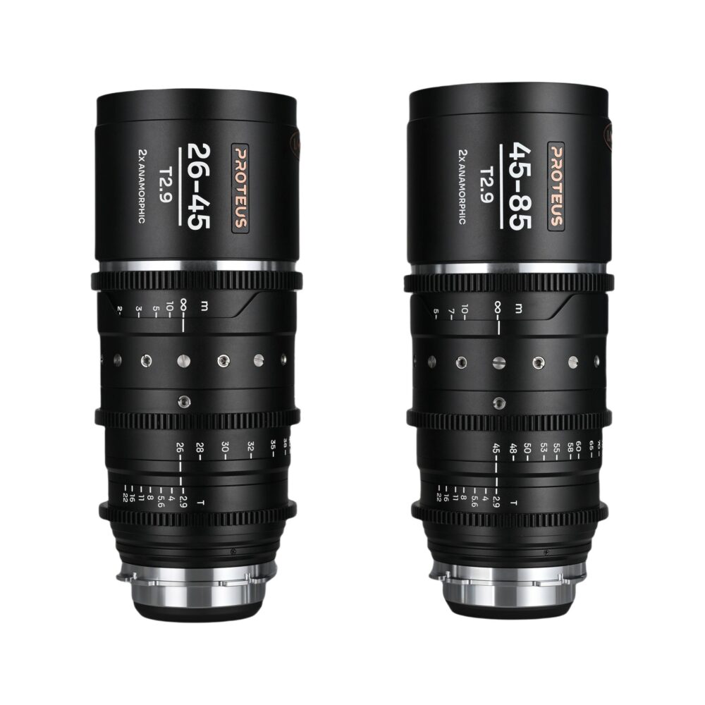 Laowa Proteus 2x S35 Anamorphic T2.9 2-Lens Zoom Kit (26-45mm & 45-85mm) - Silver - ARRI PL + Canon EF