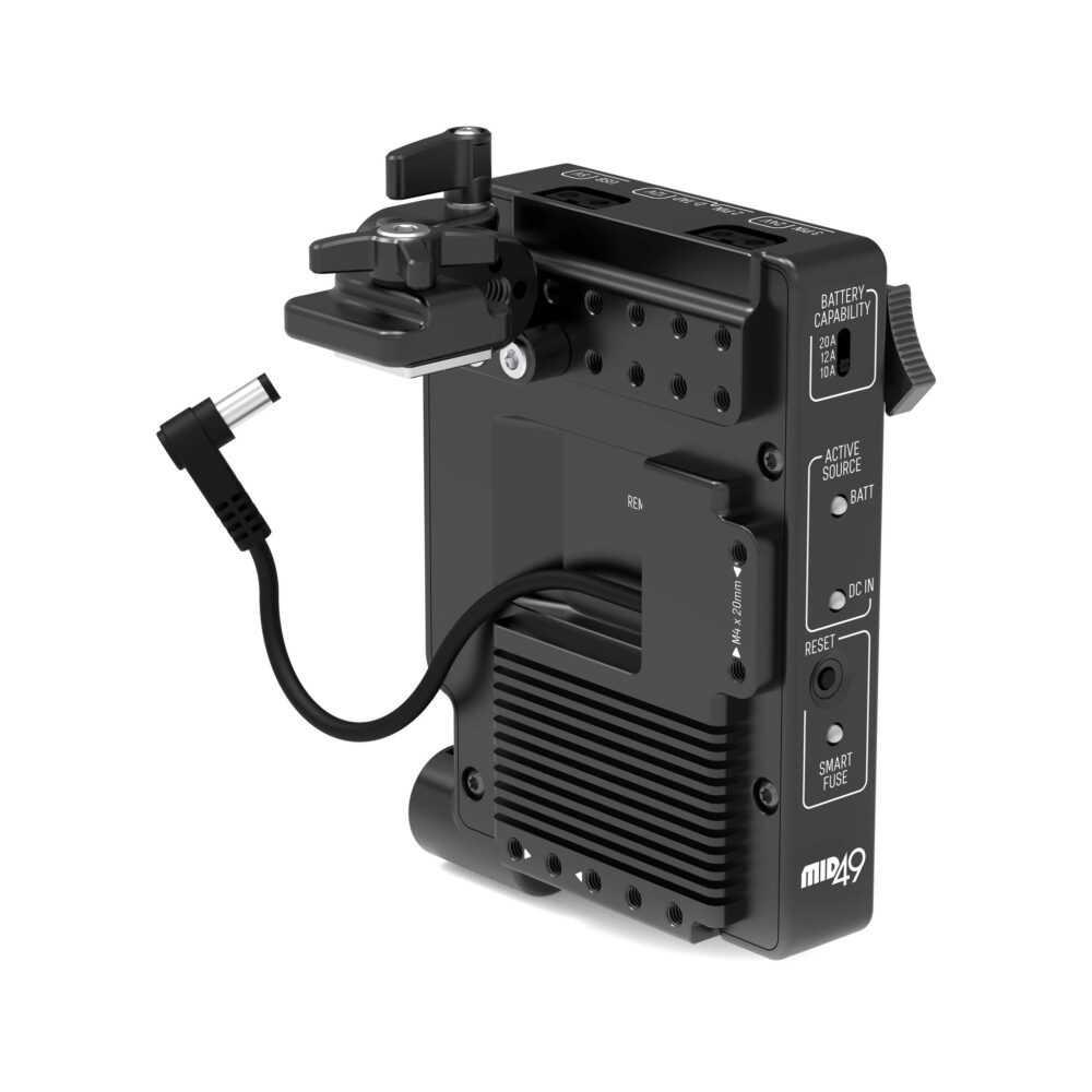 MID49 DB-4 Camera-Mounted Power Distribution Box for Canon C80 (Gold Mount)