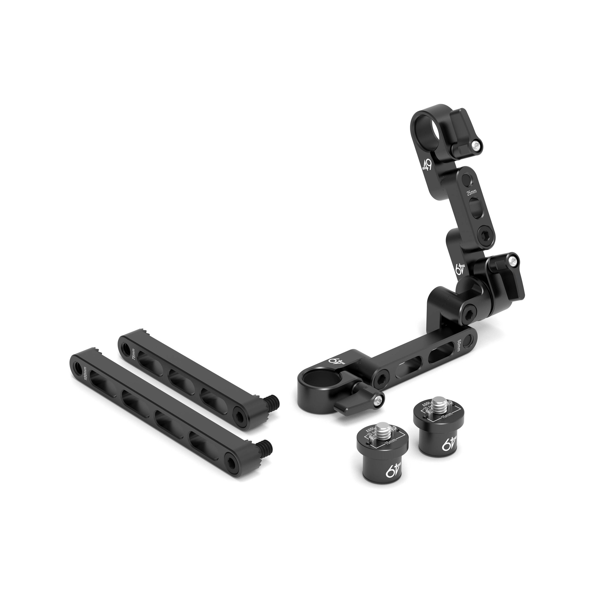 MID49 Micro Rosette Monitor TWIST Hinge Kit (1/4-20 to 1/4-20)