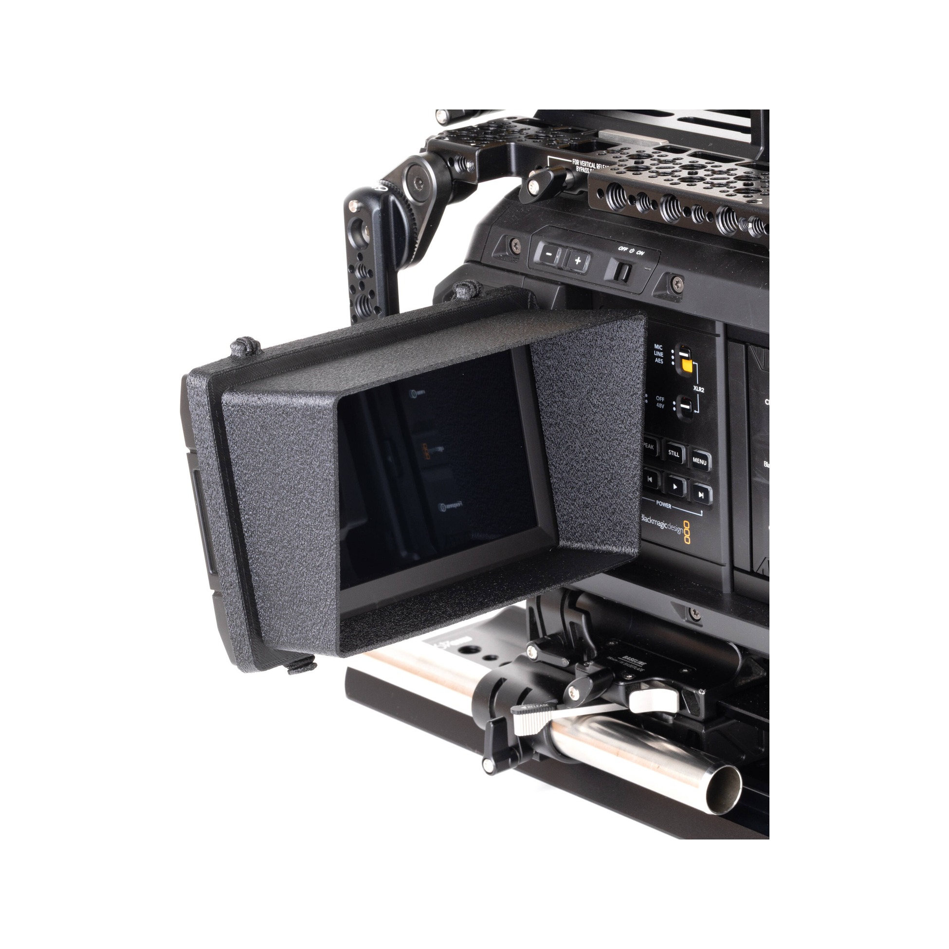 MID49 Monitor Sunshade for Blackmagic URSA Cine LF & Immersive - Black