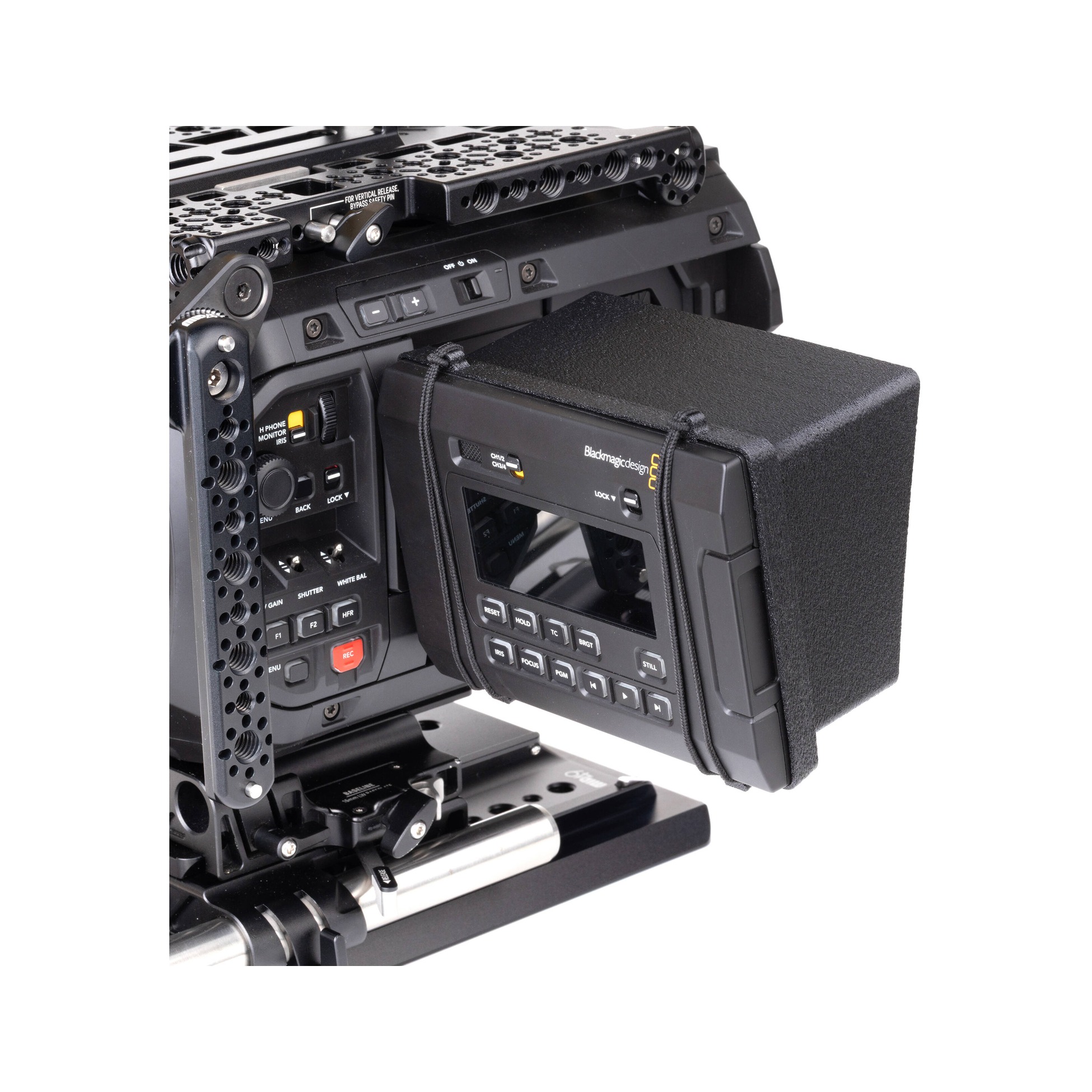 MID49 Monitor Sunshade for Blackmagic URSA Cine LF & Immersive - Black