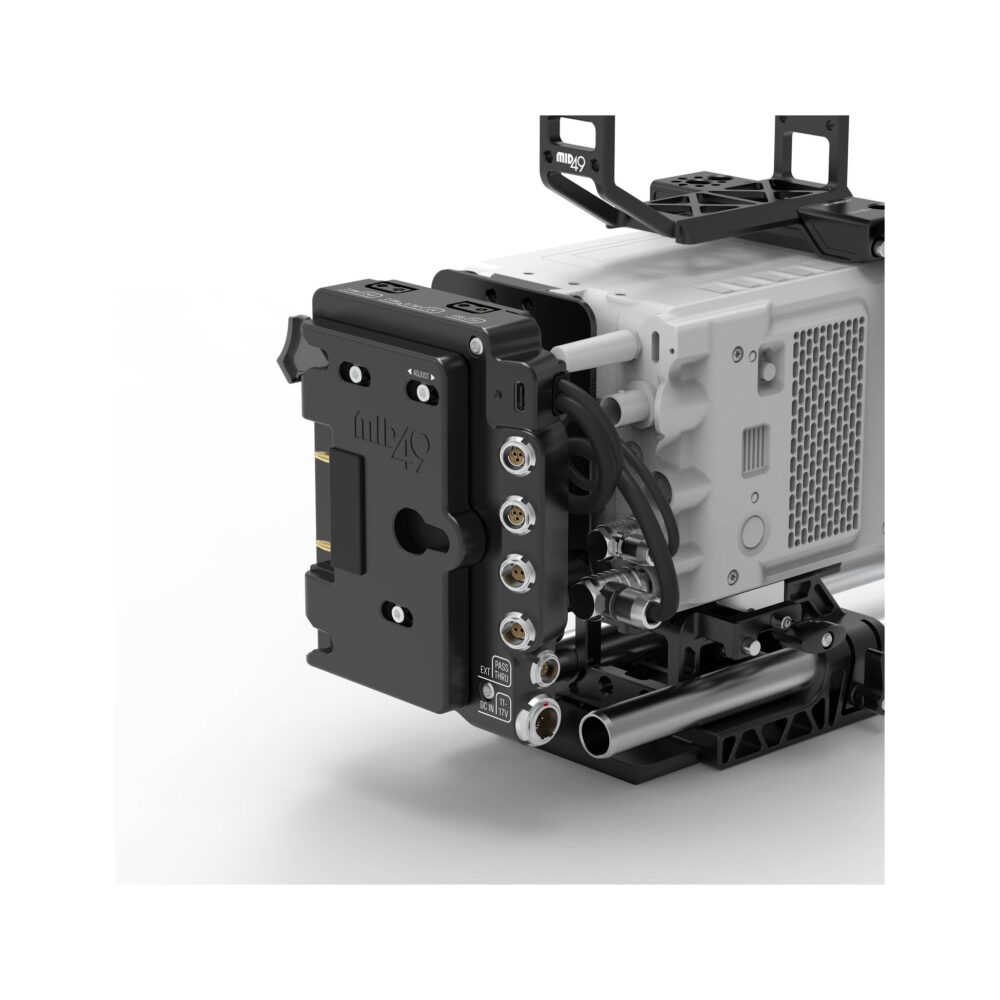 MID49 Power Distribution Box DB-1 for RED KOMODO-X / V-RAPTOR, Gold Mount, Camera Mounted