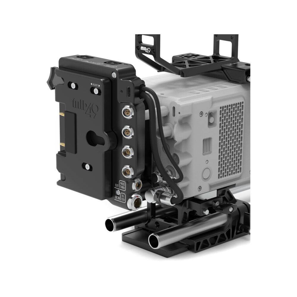 MID49 Power Distribution Box DB-1 for RED KOMODO-X / V-RAPTOR, Gold Mount, Camera Mounted