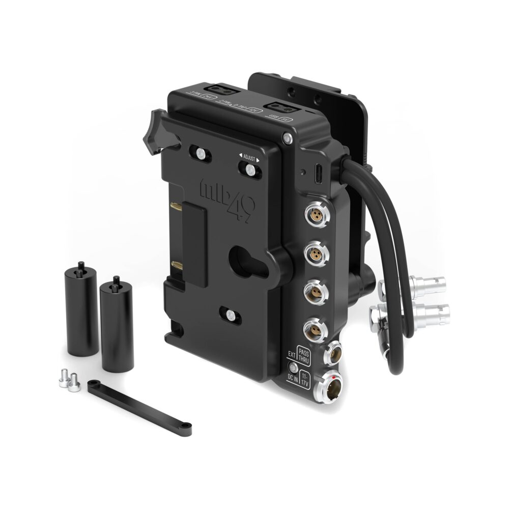 MID49 Power Distribution Box DB-1 for RED KOMODO-X / V-RAPTOR, Gold Mount, Camera Mounted