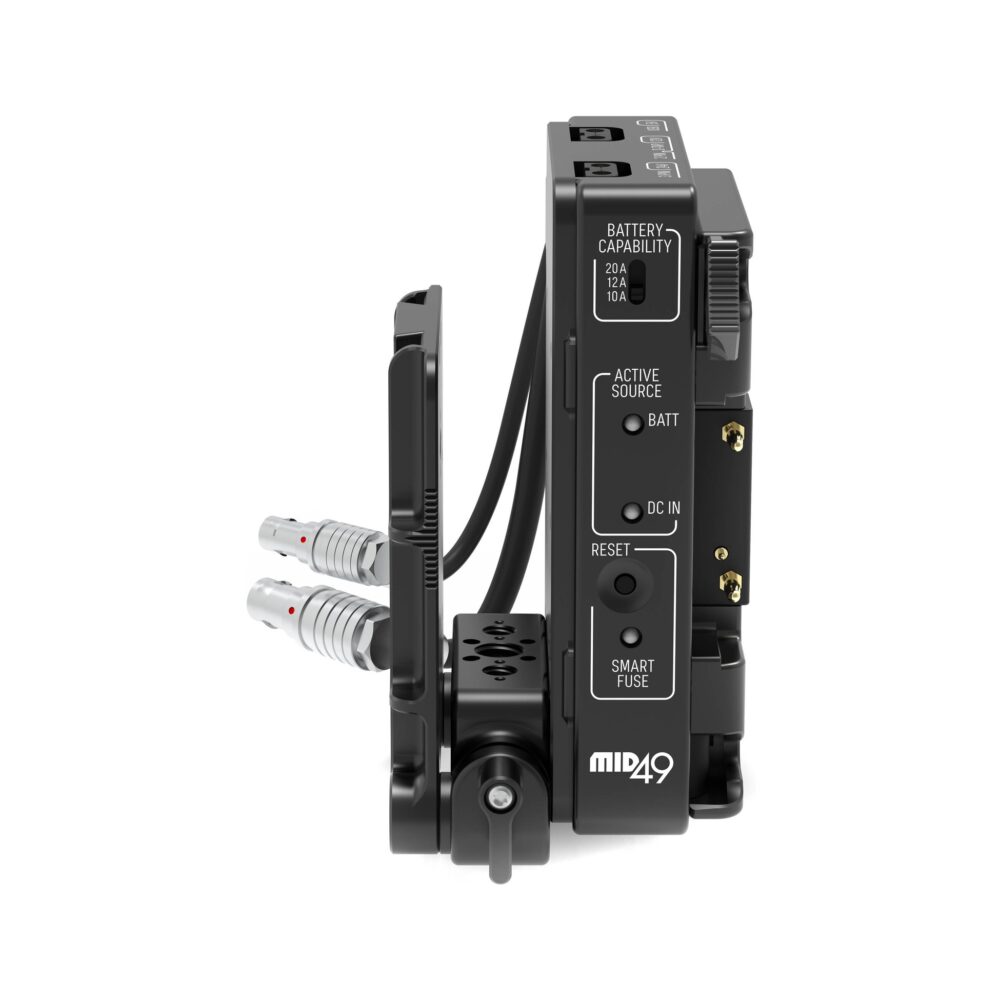 MID49 Power Distribution Box DB-1 for RED KOMODO-X / V-RAPTOR, Gold Mount, Camera Mounted