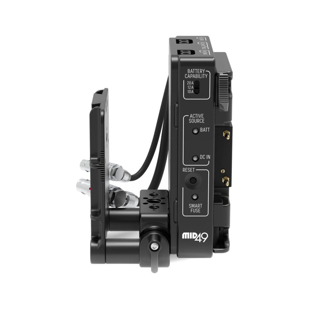 MID49 Power Distribution Box DB-1 for RED KOMODO-X / V-RAPTOR, Gold Mount, Camera Mounted