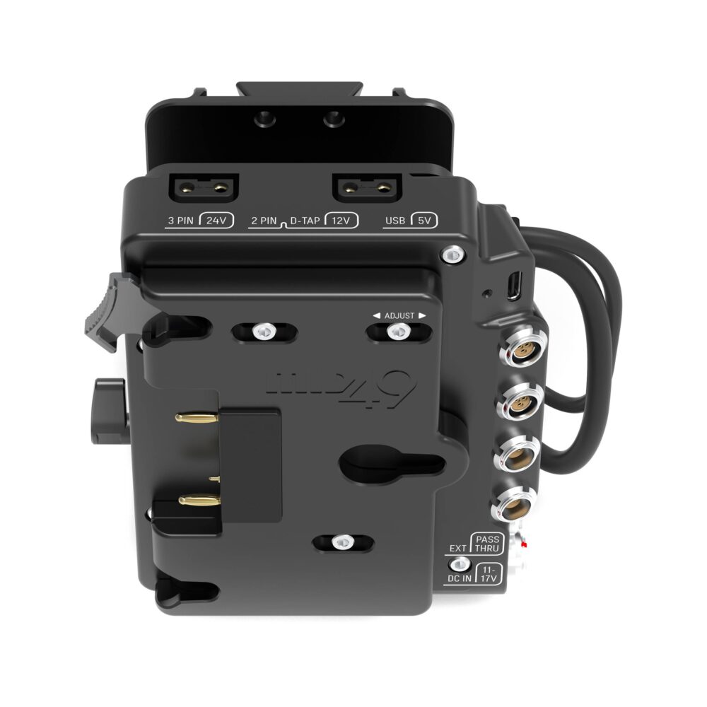MID49 Power Distribution Box DB-1 for RED KOMODO-X / V-RAPTOR, Gold Mount, Camera Mounted