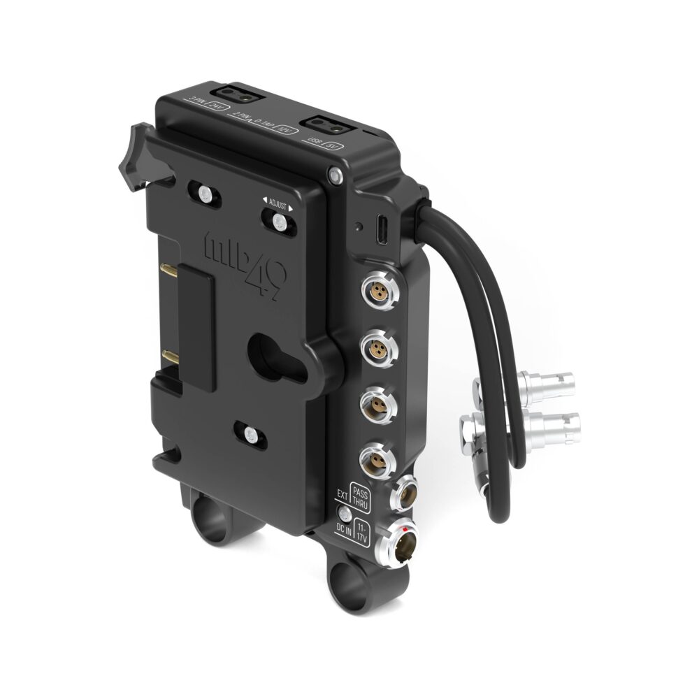 MID49 Power Distribution Box DB-1 with 15mm LWS Rod Mount for RED KOMODO-X & V-RAPTOR, Gold Mount